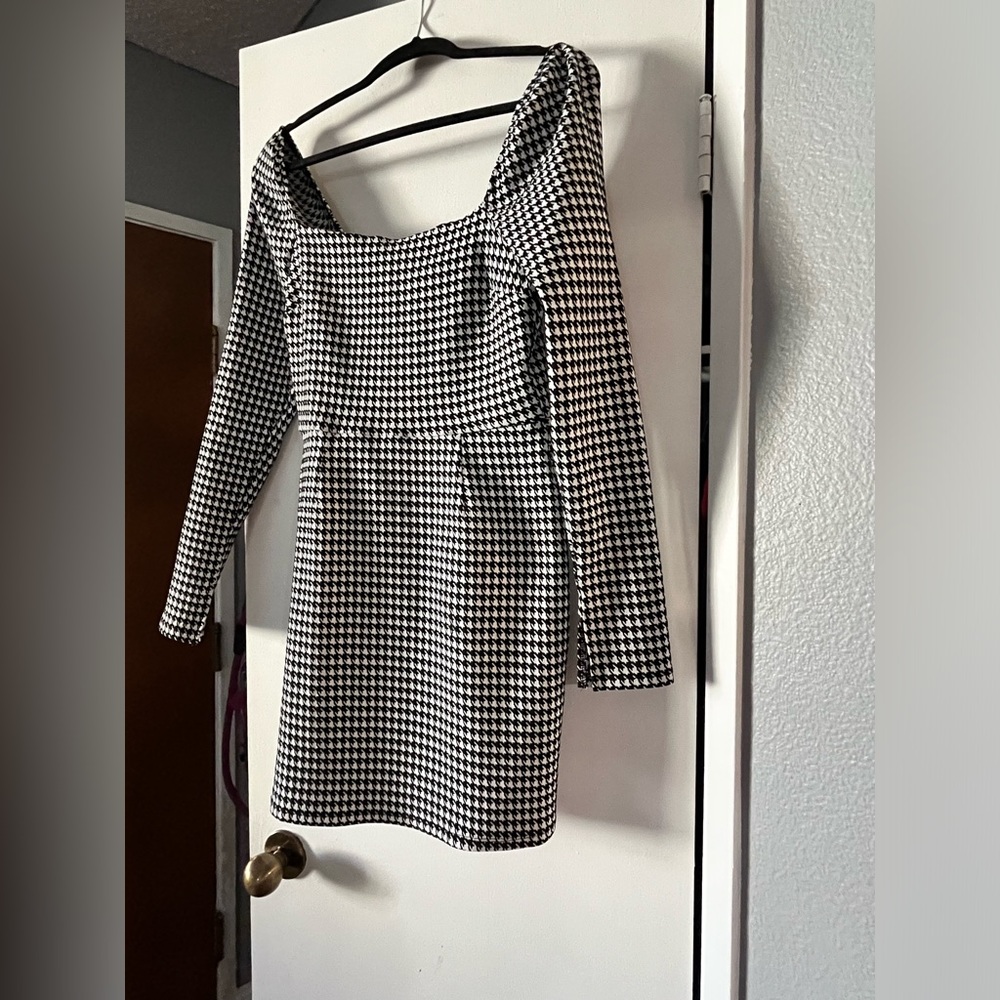 Francesca’s plaid mini dress